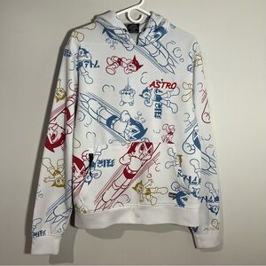 Lot29 Astro Boy Anime White Red Blue Yellow Sweatshirt Hoodie Mens Medium